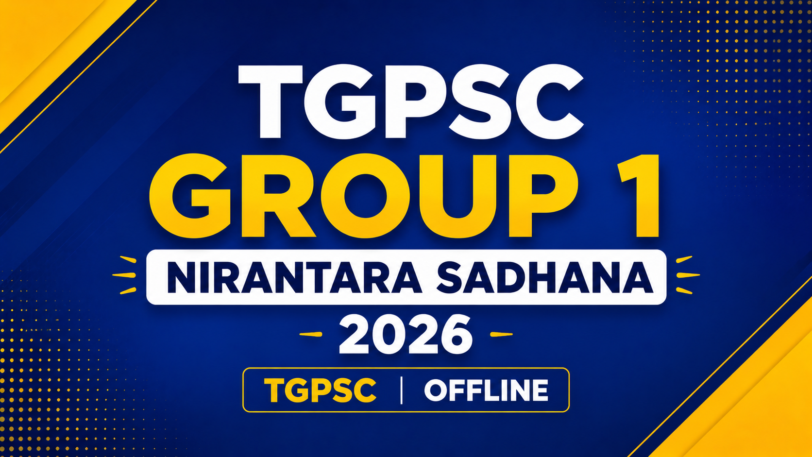 TGPSC GROUP 1 NIRANTARA SADHANA - 2026